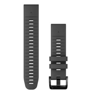 Garmin QuickFit silikonarmband 22 mm Grafitgrå