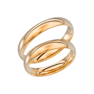 Schalins 92-4 -  Klassisk ring 18 k - Svagt välvd  4 mm bred