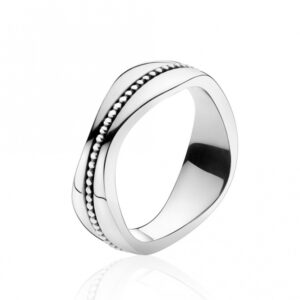 Georg Jensen Ring Silver #574A  Stl 17,3