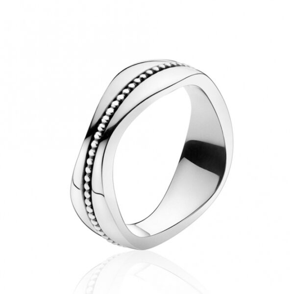 Georg Jensen Ring Silver #574A  Stl 17,3