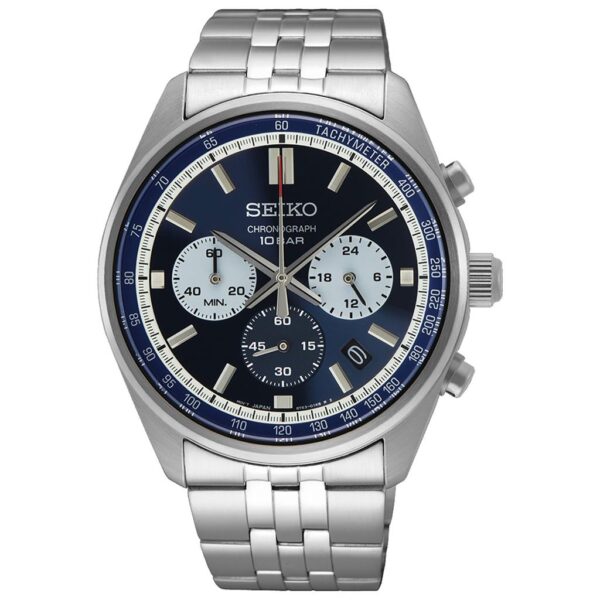 Seiko 41 mm 100M Kronograf.