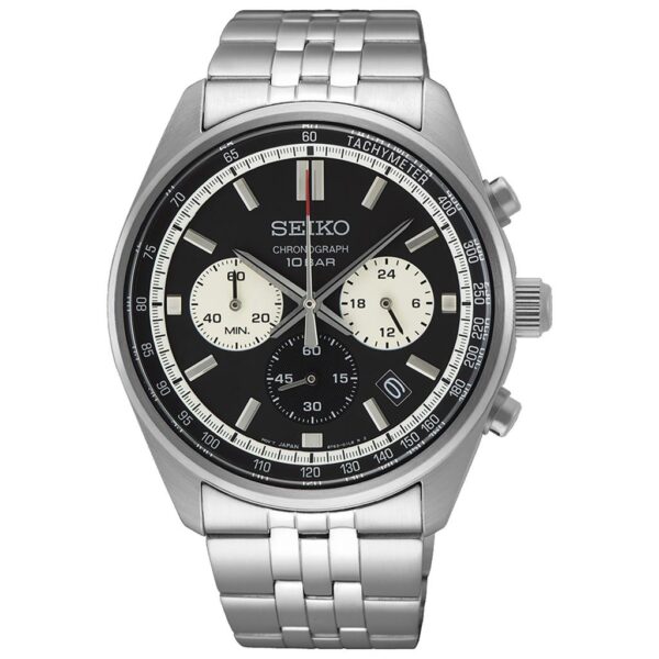 Seiko 41 mm 100M Kronograf.