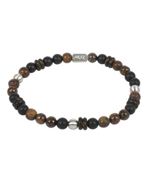 AROCK -EDDIE Armband Brunt/Svart
