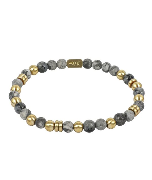AROCK -EDDIE Armband Grått/Guld