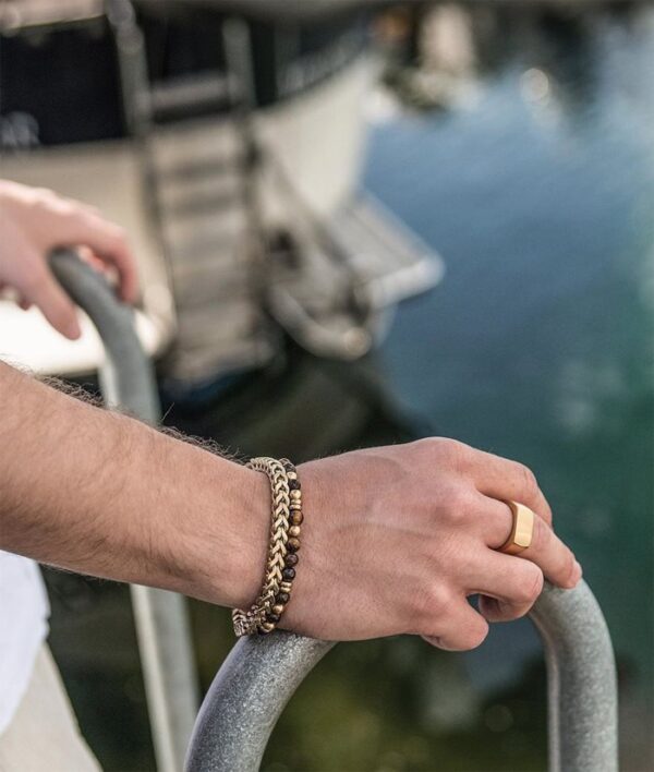 AROCK -EDDIE Armband Brunt/GuldF. - Bild 2
