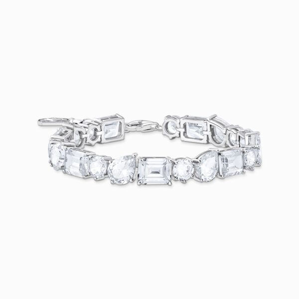 Thomas Sabo Armband: Glamouröst tennisarmband i silver med 20 vita zirkonia stenar. 1 Ex