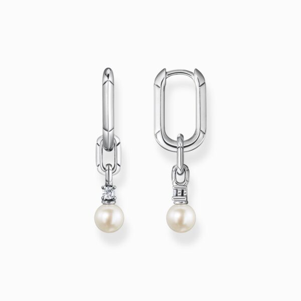 Thomas Sabo Creolörhängen länkar och pärlor silver