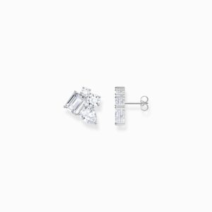 Thomas Sabo Örhängen i silver med fyra vita zirkonia stenar.