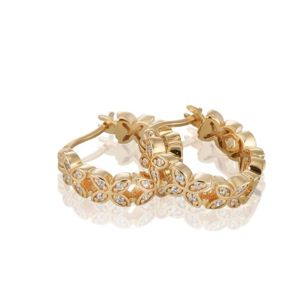 Carolina Gynning –  Sparkling ellipse örhängen creol mini - Bild 2