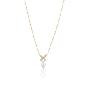 Carolina Gynning -  Ellipse mini pearl halsband