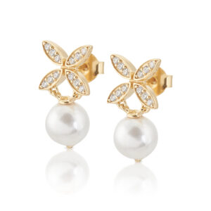 Carolina Gynning –  Ellipse mini pearl örhängen