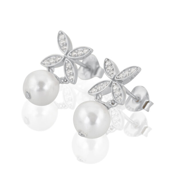 Carolina Gynning –  Ellipse mini pearl örhängen - Bild 2