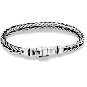 Nobel By Billgren - Silverarmband Oxiderad rävsvanslänk