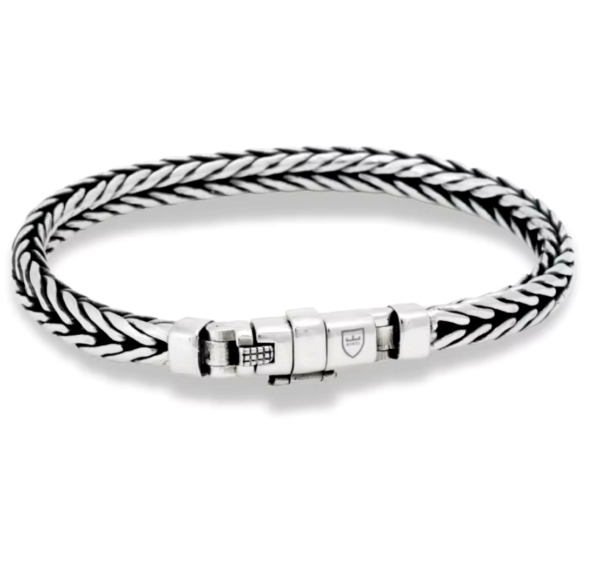 Nobel By Billgren - Silverarmband Oxiderad rävsvanslänk