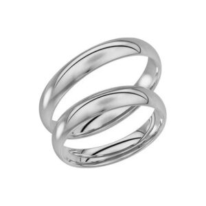 Schalins 92-4 -  Klassisk ring Platina - Svagt välvd