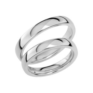 Schalins 1032 -  Klassisk ring Platina - Svagt välvd