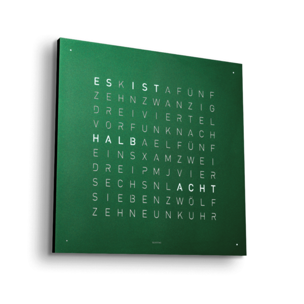 Qlocktwo - Green Velvet 45*45 cm. Grön sammet. Beställningsvara - Bild 3