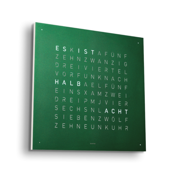 Qlocktwo - Green Velvet 45*45 cm. Grön sammet. Beställningsvara - Bild 2