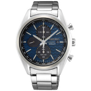 Seiko  41 mm 100M Chrono Solar. Safirglas. Sista ex