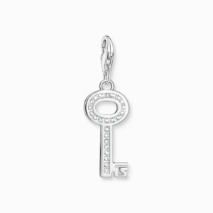 Thomas Sabo Charm- Nyckel vita stenar silver. Sista ex