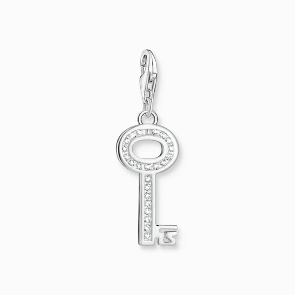 Thomas Sabo Charm- Nyckel vita stenar silver. Sista ex