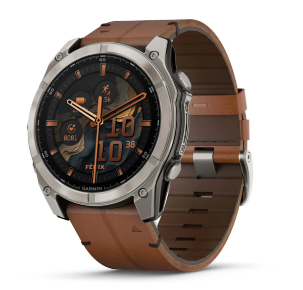 Garmin fēnix® 8–51 mm, AMOLED skinn/gummiband