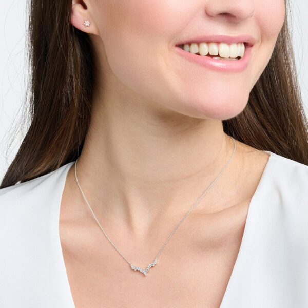 Thomas Sabo Halsband - Kärleks träd, vit emalj, silver. - Bild 2