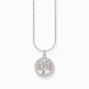 Thomas Sabo Halsband - Kärleks träd, vit emalj, silver.