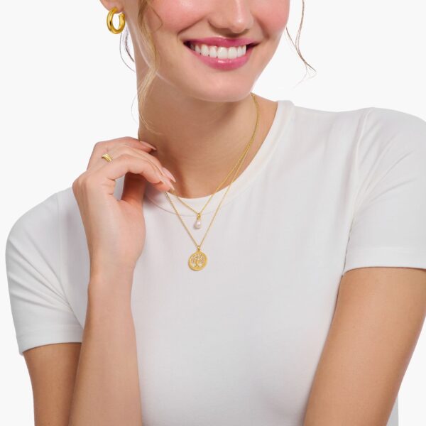 Thomas Sabo Halsband -  Pärla, guldpläterat. - Bild 2