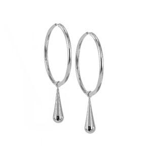 Astrid & Agnes BELLA Big Hoops Stål.