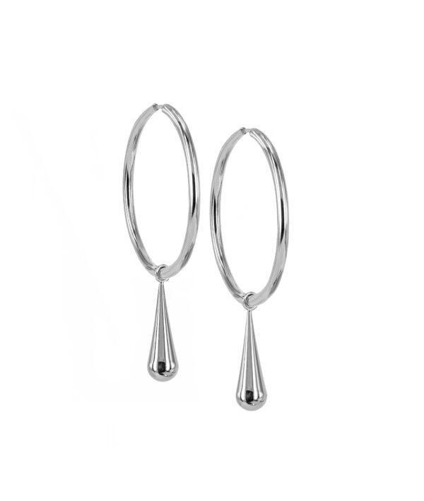 Astrid & Agnes BELLA Big Hoops Stål.