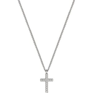 Astrid & Agnes CROSS Crystal Halsband Stål.
