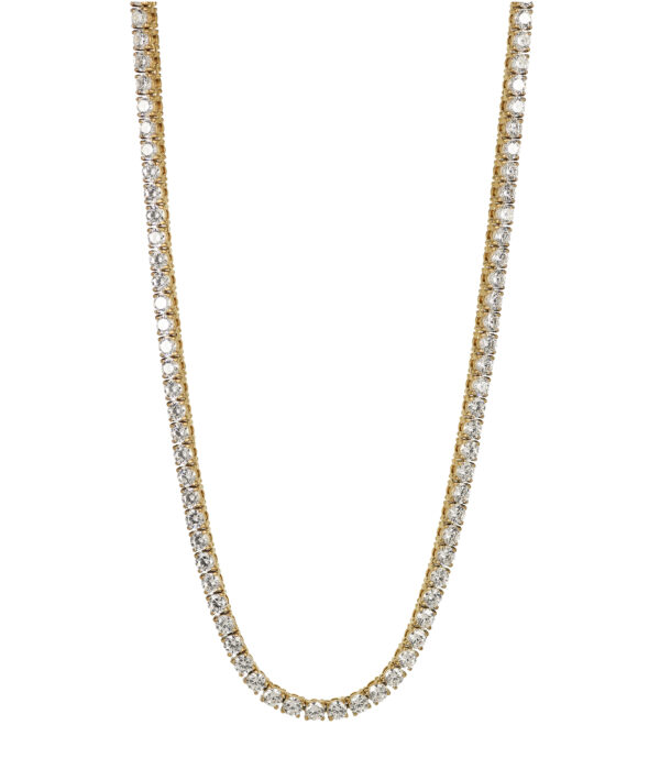Astrid & Agnes GLIMRA Halsband Guldplätering "Tennis halsband"
