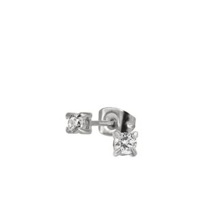 Astrid & Agnes IDA Örhängen 3 mm Steel/Crystal