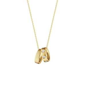 Georg Jensen Magic halsband 18k guld och diamanter. 1 ex