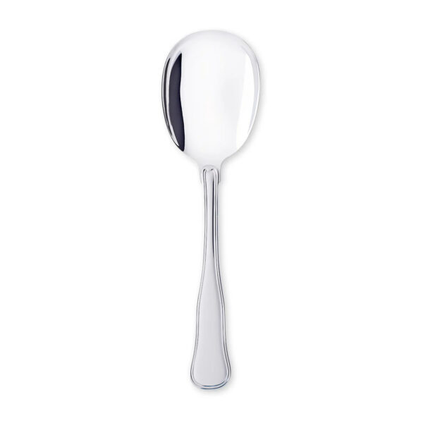 Matsilver G:a Dansk Nysilver Mema kompottsked . 1 st