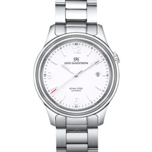 Sjöö Sandström Royal Steel Classic 41 mm Vit tavla