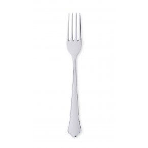 Matsilver Chippendale Nysilver GAB Dessertgaffel + kniv 1par