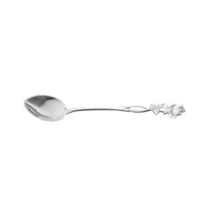Matsilver Rosen Äkta silver Kaffesked/mindre 7 st finns i lager