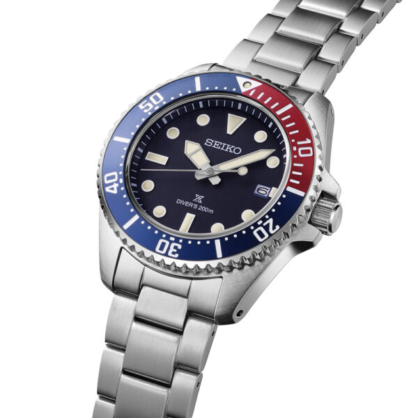 Seiko Prospex Solar Diver’s in Blue-Red-Blue - 41 mm. Safirglas. - Bild 3