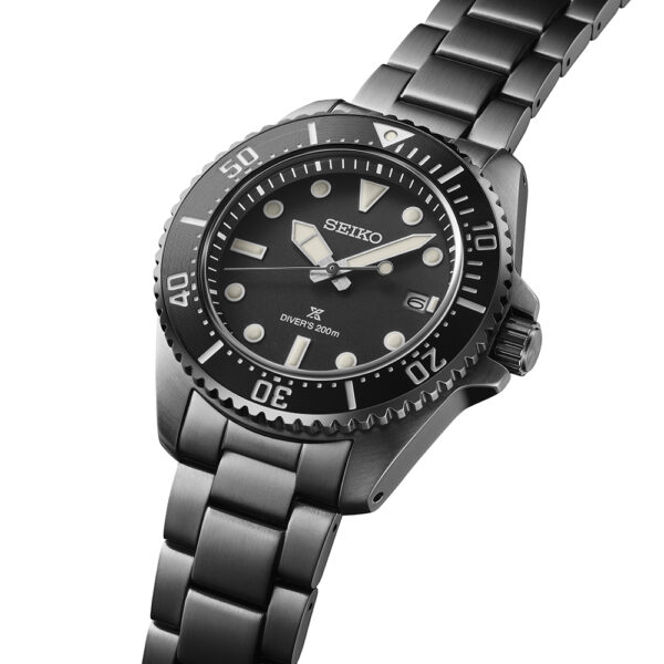 Seiko Prospex Solar Diver’s in All Black - 41 mm. Safirglas - Bild 4