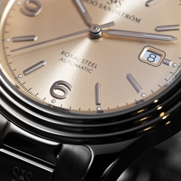 Sjöö Sandström Royal Steel Classic 36 mm Champagne tavla - Bild 2