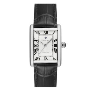 Gant Rhode Island Heritage Stål/Läder. Vit tavla 24 mm. Nyhet!