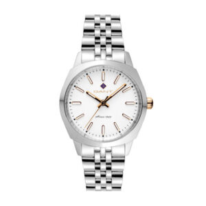 Gant Lauderdale Stål. Vit tavla - 32 mm. Nyhet!