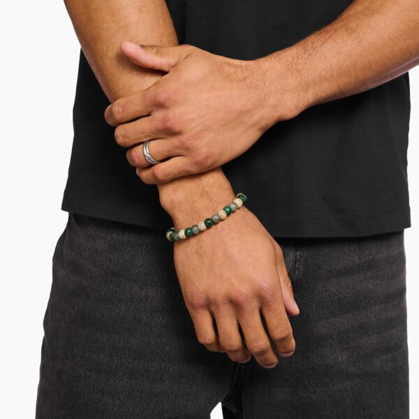 Thomas Sabo  Armband Jaspis, jade och labradorit 9 mm. Nyhet! - Bild 2