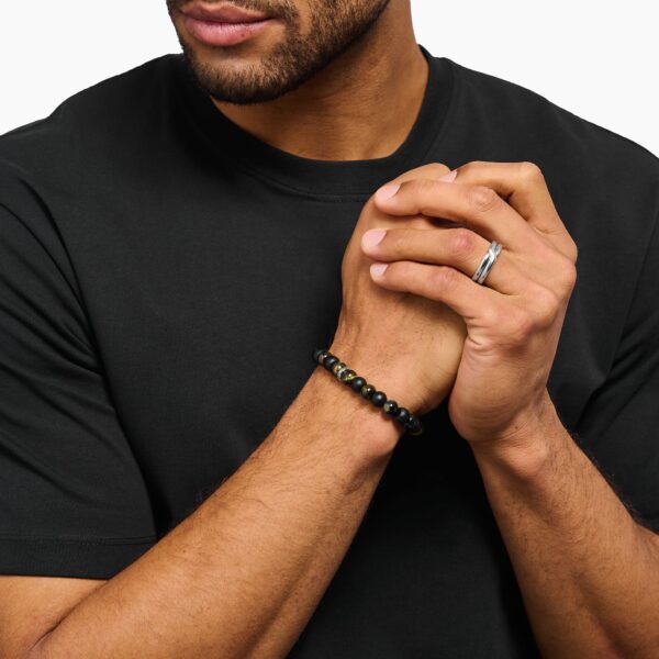 Thomas Sabo  Armband  Obsidian och tigeröga 9 mm. Nyhet! - Bild 2