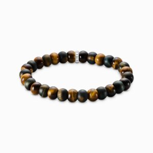 Thomas Sabo  Armband tigeröga guld brunt och blått guld  9 mm. Nyhet!