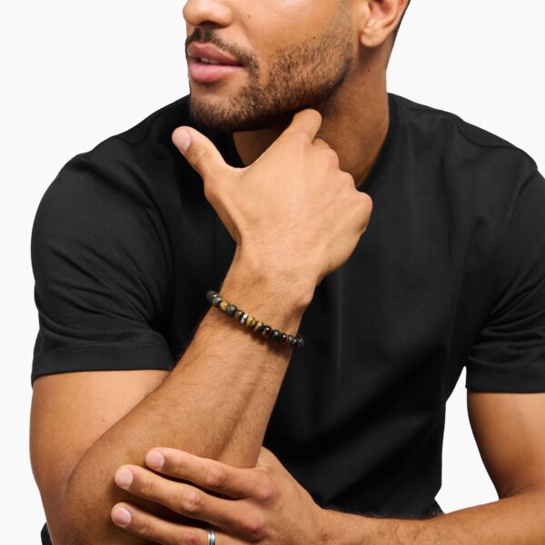 Thomas Sabo  Armband tigeröga guld brunt och blått guld  9 mm. Nyhet! - Bild 2