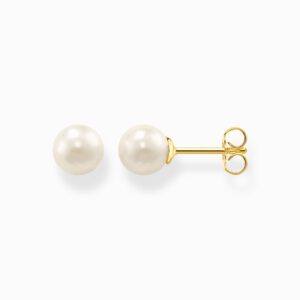 Thomas Sabo Örhänge Pärla 7 mm, guld pläterat
