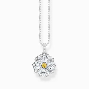 Thomas Sabo Halsband - Halsband blomma med hängsmycke Lovely Daisy silver